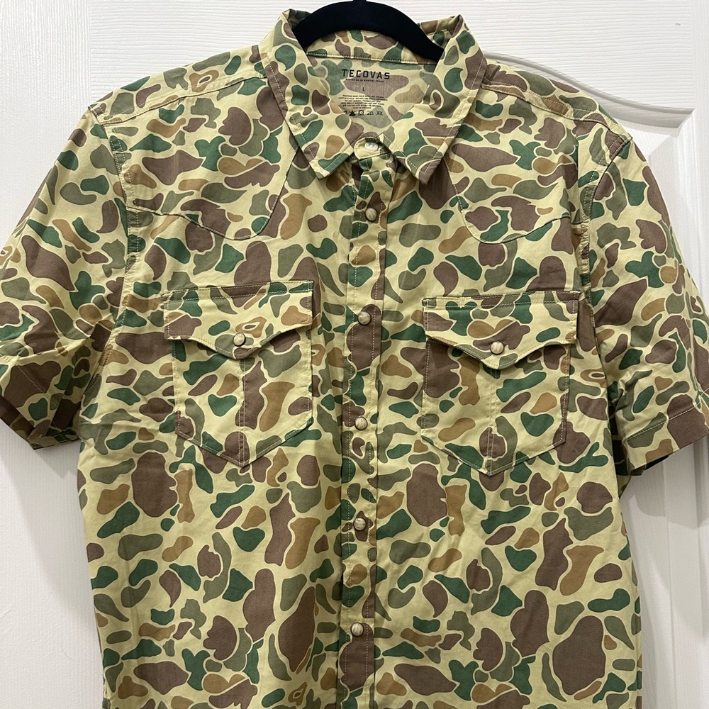 Tecovas Men's Camouflage Button Down Shirt